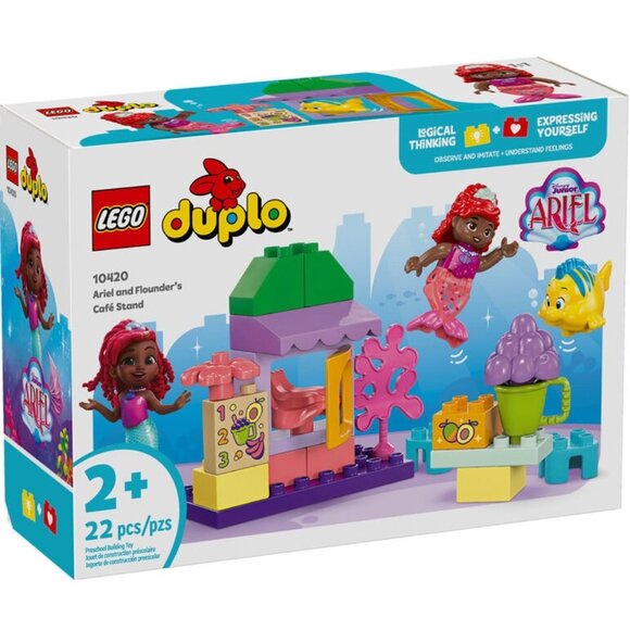 3/$55❤️LEGO DUPLO 10420 Ariel and Flounder's Café Stand Pre-School Building Toy - Picture 1 of 15